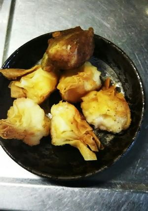 簡単！えびとチーズのワンタン包み揚げ-レシピのメイン写真