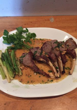 トニオ風小羊背肉のリンゴソースかけ-レシピのメイン写真