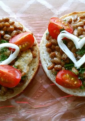 トマト納豆の『ハート♡モッツァレラ』-レシピのメイン写真