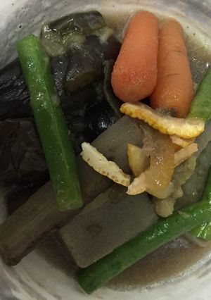 高野豆腐と揚げナスの煮物-レシピのメイン写真