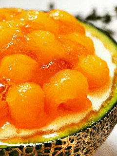 簡単!メロンカップの豆乳メロンプリン-レシピのメイン写真