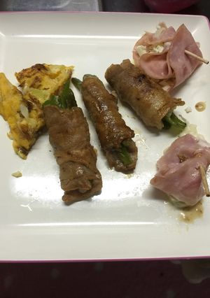 野菜たっぷりの肉巻き♪-レシピのメイン写真