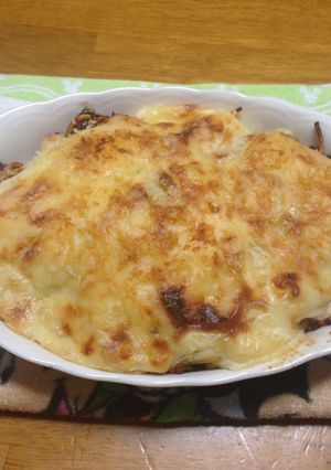 ミートスパゲッティグラタン-レシピのメイン写真