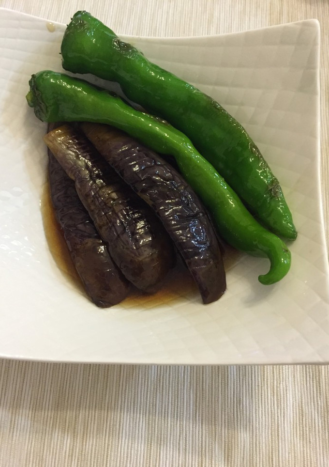 揚げずになすと万願寺とうがらしの煮浸し-レシピのメイン写真