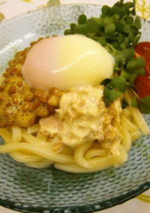 簡単★納豆ツナうどん-レシピのメイン写真