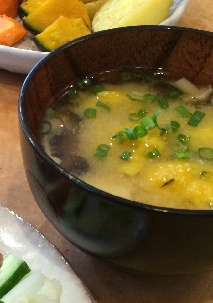 かぼちゃの煮物ですいとん汁-レシピのメイン写真
