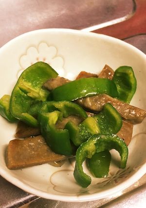 黒はんぺんとピーマン炒め-レシピのメイン写真