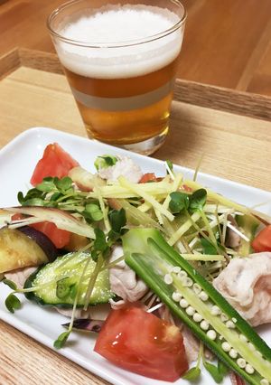 夏だ！野菜だ！モリモリ冷しゃぶサラダ-レシピのメイン写真