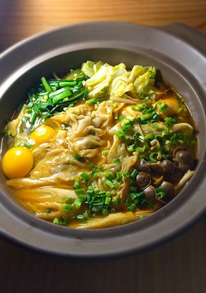 スンドゥブ風王将の餃子鍋-レシピのメイン写真