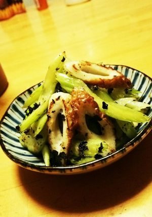 材料3つ！セロリの韓国風炒め-レシピのメイン写真