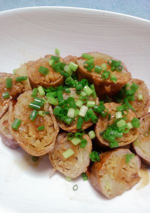 キャベツと玉ねぎたっぷりの豚肉ロール-レシピのメイン写真