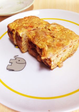 シーチキンとにんじんと玉ねぎの玉子焼-レシピのメイン写真