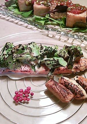 サーモン焼味噌マヨソース・サラダ風-レシピのメイン写真