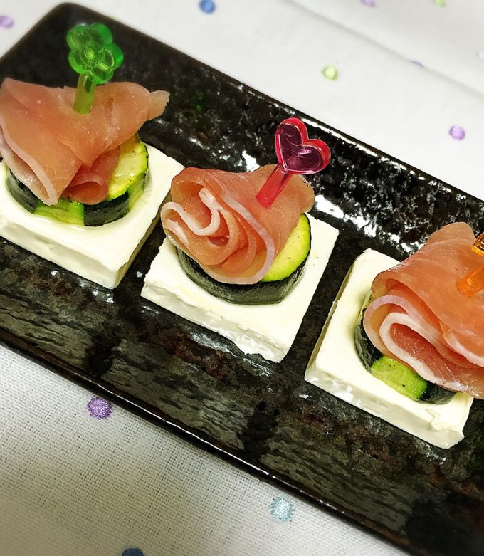 簡単!生ハムとズッキーニのピンチョス-レシピのメイン写真