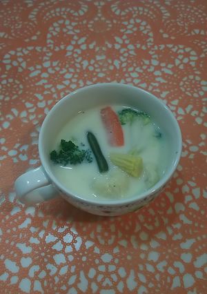 栄養満点！豆乳洋風野菜スープ-レシピのメイン写真