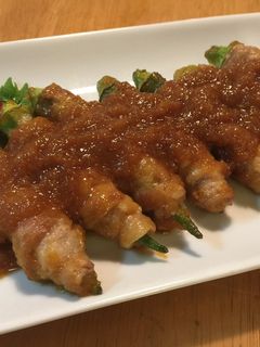 みぞれダレが美味しい♪オクラの豚肉巻き-レシピのメイン写真