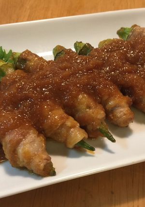 みぞれダレが美味しい♪オクラの豚肉巻き-レシピのメイン写真