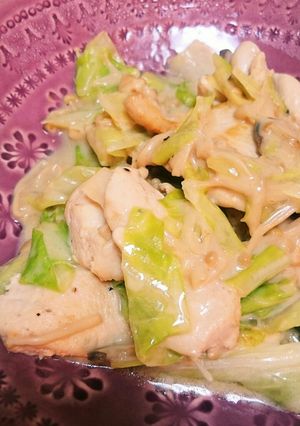 メイン料理が5分♪鶏のホワイトソース和え-レシピのメイン写真