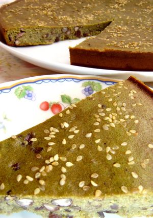 おからで健康♪抹茶小豆ケーキ-レシピのメイン写真
