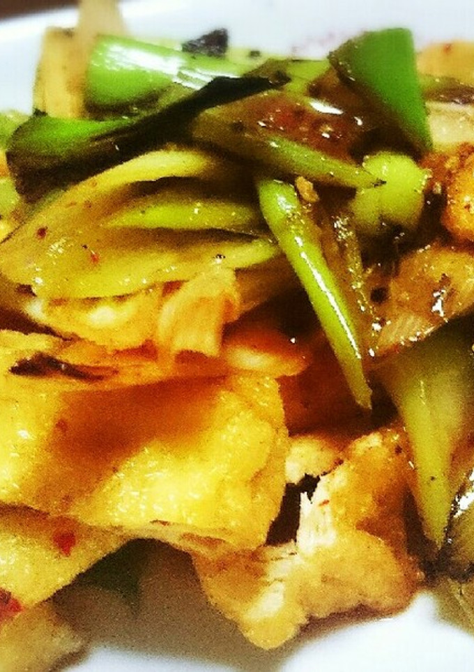 油揚げと長ネギの豆板醤炒め-レシピのメイン写真