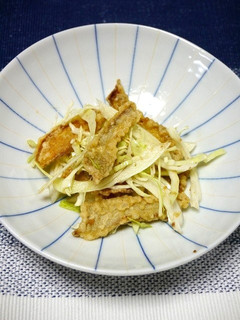 簡単!生姜天とキャベツの和風和え-レシピのメイン写真