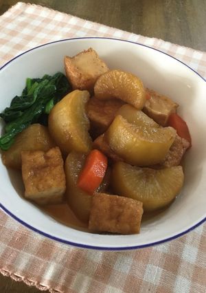 大根と厚揚げの煮物♡-レシピのメイン写真