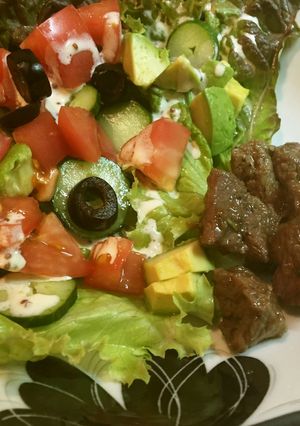 ［逆転の発想］サラダに牛肉を添えてみた-レシピのメイン写真