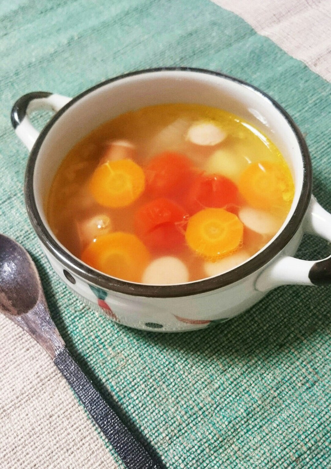 うちの定番！トマトとウインナーのスープ-レシピのメイン写真