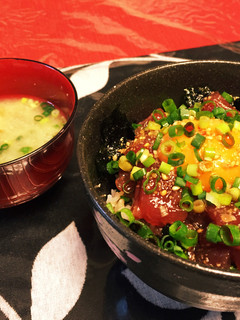 マグロユッケ丼どぉーーーんってだしちゃえ-レシピのメイン写真