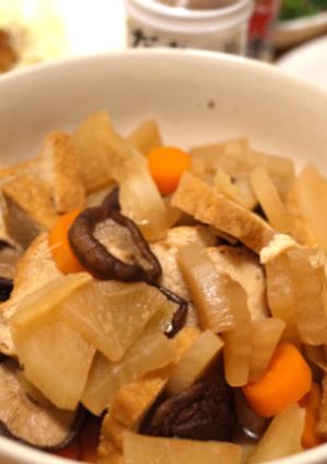 簡単!厚揚げと残り野菜の煮物-レシピのメイン写真