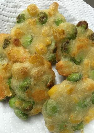 卵なし★枝豆とコーンとチーズのフリッター-レシピのメイン写真