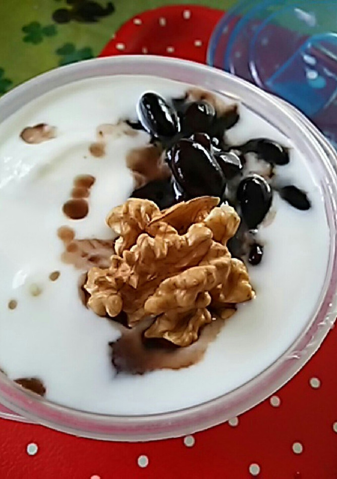 胡桃と黒豆のヨーグルト-レシピのメイン写真