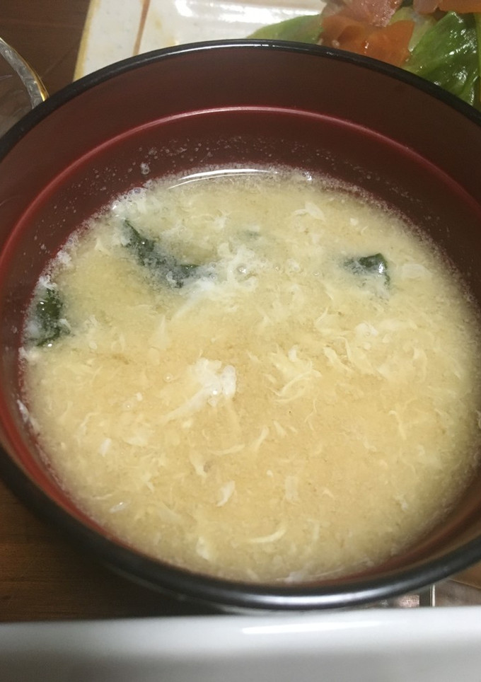 勿体無い！捨てないで！卵白の味噌汁-レシピのメイン写真