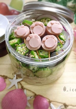 魚肉ソーセージでズートピアの肉球アイス-レシピのメイン写真
