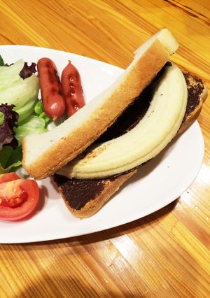 朝食やおやつに★簡単チョコバナナパン-レシピのメイン写真