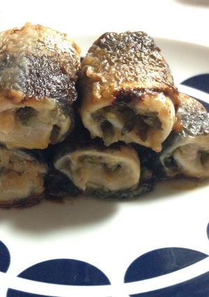 簡単☆鯵の梅じそロール焼き-レシピのメイン写真