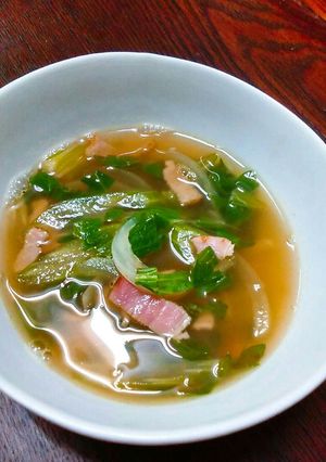 【節約レシピ】セロリの葉っぱスープ-レシピのメイン写真