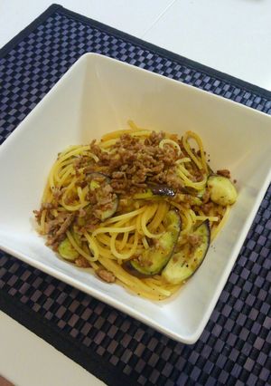 簡単★なすとひき肉のパスタ-レシピのメイン写真