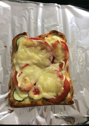 トマトきゅうりチーズトースト-レシピのメイン写真