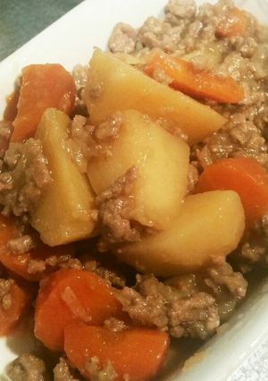 我が家の定番！ミンチじゃが（肉じゃが）-レシピのメイン写真