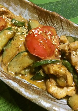 BBQソースで食べるさっぱり夏野菜炒め-レシピのメイン写真