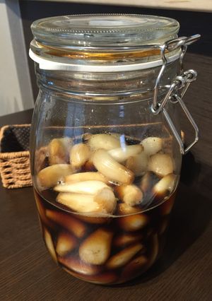 らっきょうの醤油漬け-レシピのメイン写真
