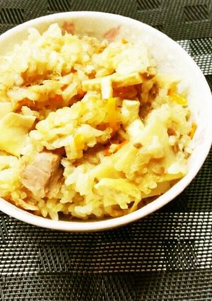 筍とツナ缶炊き込み旨みみそご飯-レシピのメイン写真