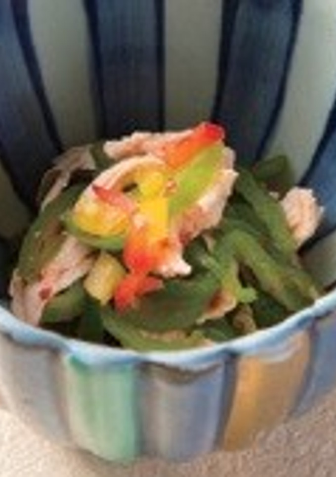 ピーマンとささ身のピリ辛和え-レシピのメイン写真