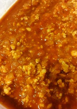 鶏ひき肉のミートソース-レシピのメイン写真