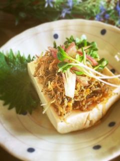 簡単☆ちりめんじゃこのごま油かけ冷や奴-レシピのメイン写真