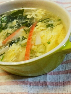 簡単♪カニカマでカニ玉スープ-レシピのメイン写真