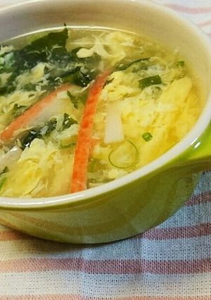 簡単♪カニカマでカニ玉スープ-レシピのメイン写真