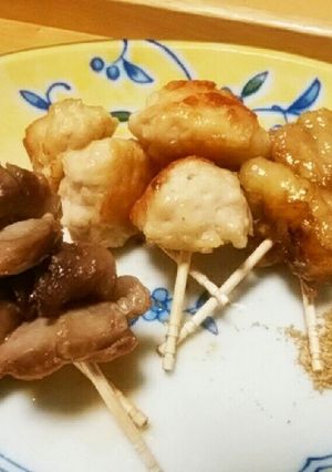 犬ご飯　焼き鳥三種盛り-レシピのメイン写真