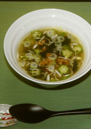腸～げんき！ネバとろ和風スープ-レシピのメイン写真